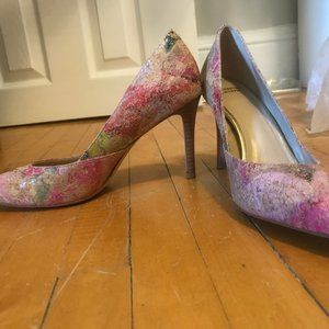 Johnston & Murphy Cork/leather Heels Size 7